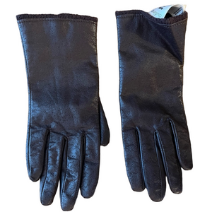Outline Size Medium Genuine Leather Ladies Gloves, lined brown